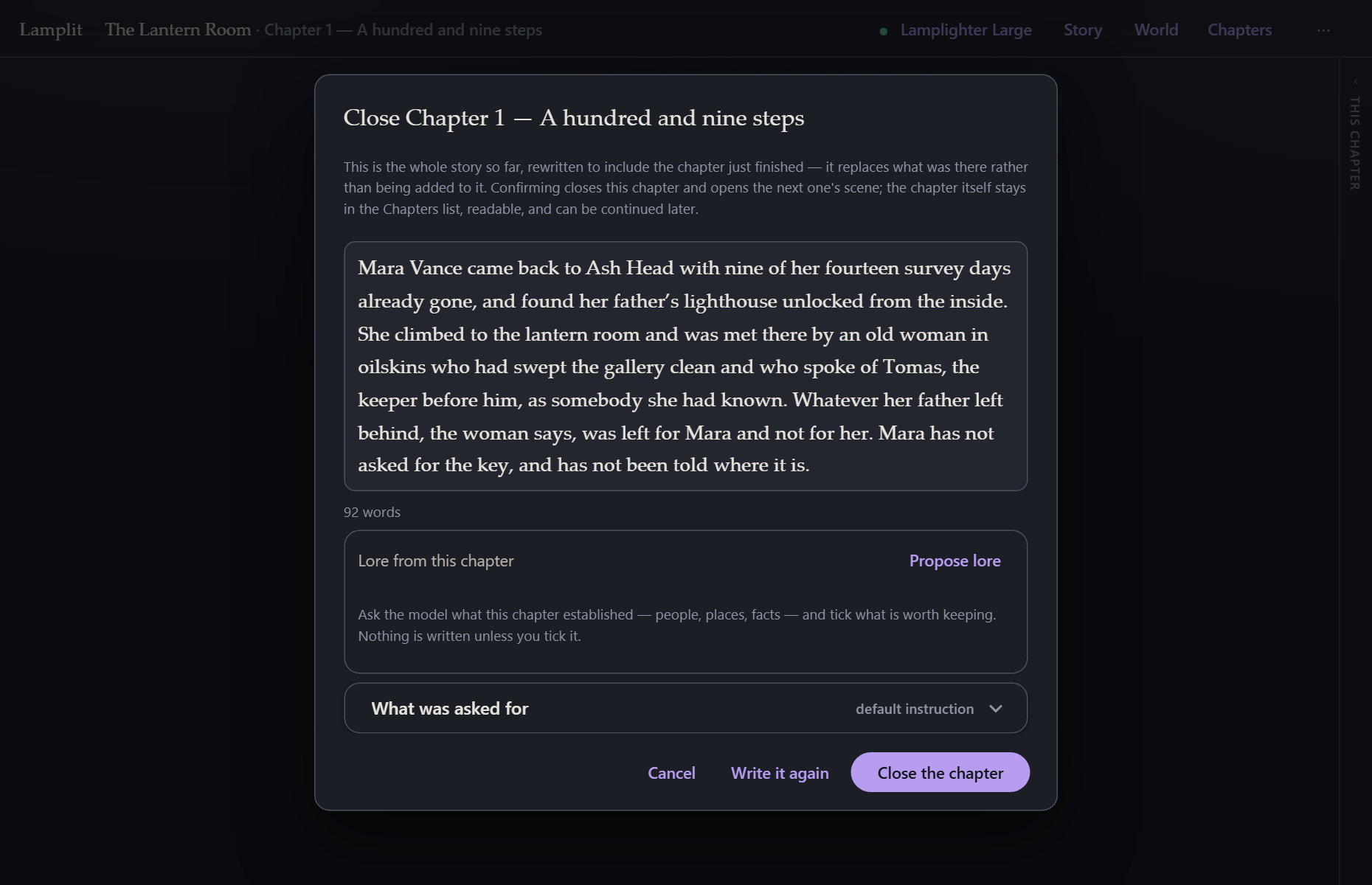 The rewritten story so far, before it lands