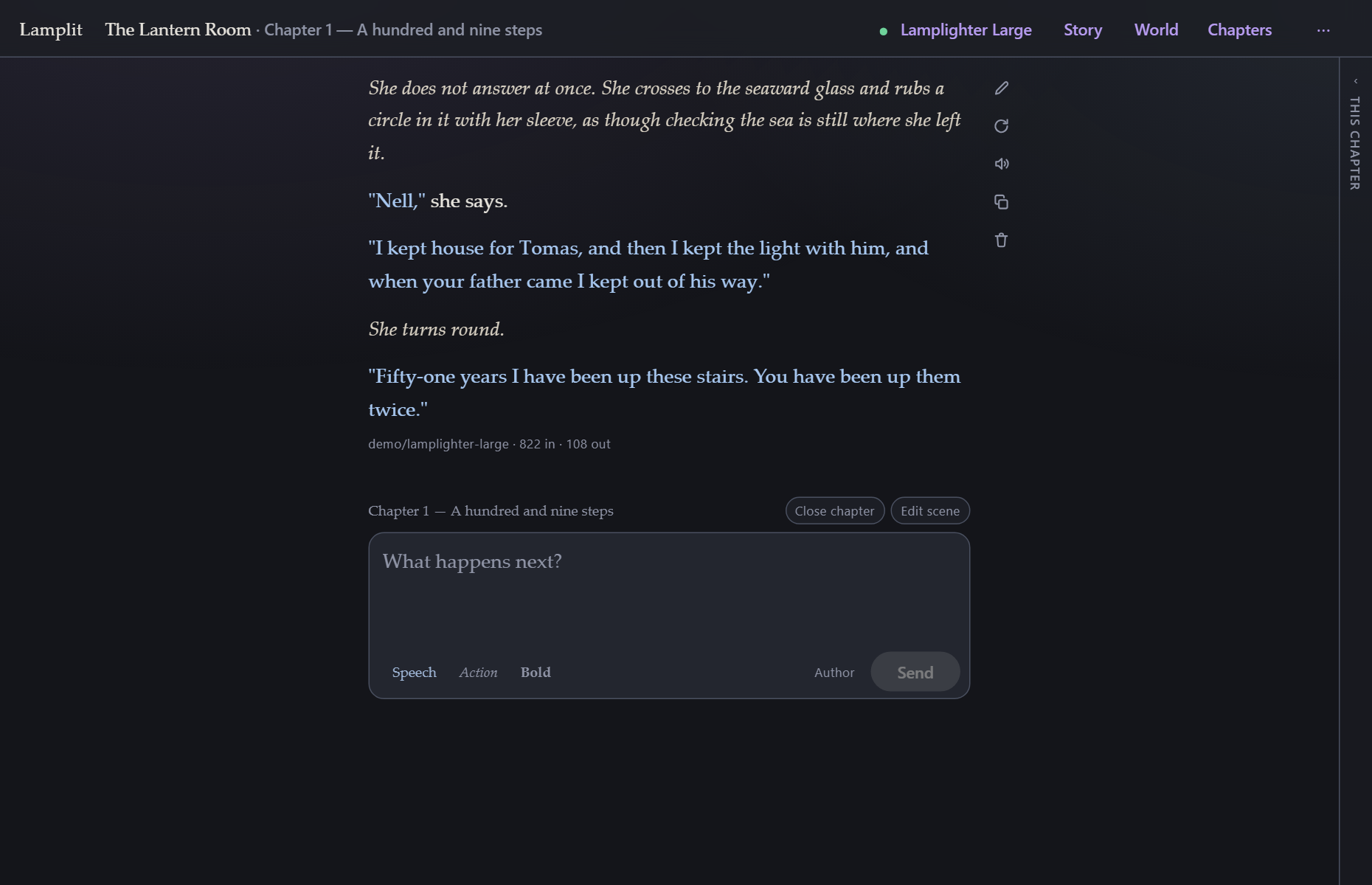 Edit, regenerate, copy, delete — out in the margin